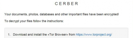 Cerber ransomware: DECRYPT MY FILES virus removal