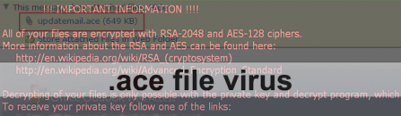.Ace file virus: what is it and how to remove related ransomware