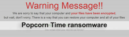 Popcorn Time ransomware: .filock files decryption and removal