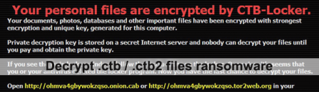 Decrypt .ctb/.ctb2 files – remove CTB Locker ransomware