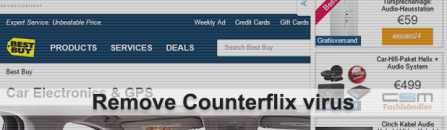 How to remove Counterflix virus ads in Windows