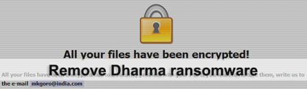 Dharma ransomware decryptor and removal