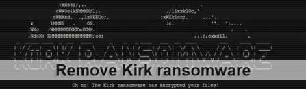 Kirk ransomware removal and .kirked files decryption