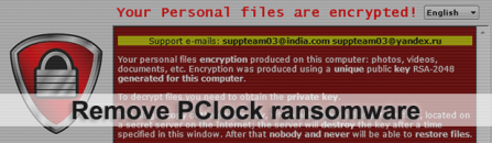 PClock ransomware decryptor and remover