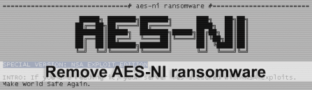 AES-NI Ransomware removal: decrypt .aes_ni_0day files