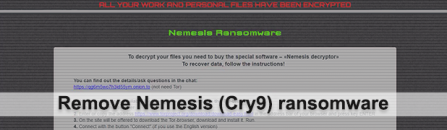 Nemesis decryptor: redeem encrypted files from Cry9/Nemesis ransomware