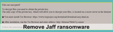 How to remove Jaff ransomware virus and decrypt .jaff files