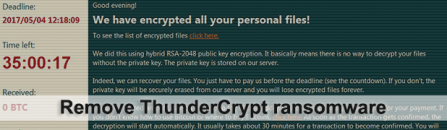 ThunderCrypt virus: decrypt files and remove ransomware