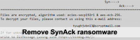 SynAck ransomware removal and files decryption