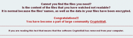 Remove CryptoWall 4.0 ransomware virus and recover encrypted files