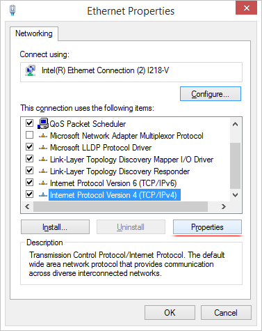 Access IPv4 properties