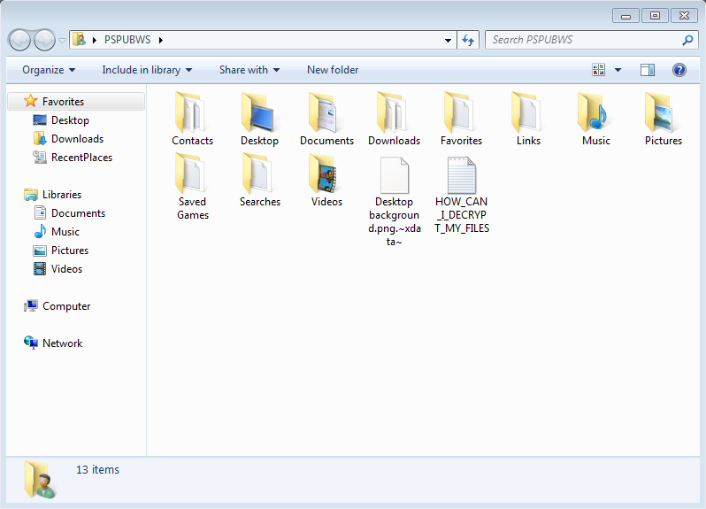 Files ransomed by XData and decryption how-to in the same folder