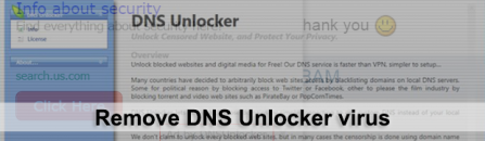 DNS Unlocker virus removal tool