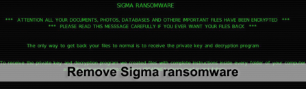 Sigma ransomware fix and data decryption