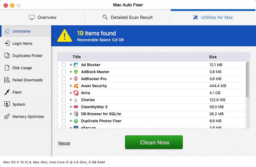 Mac Auto Fixer reports issues that might not be there for real
