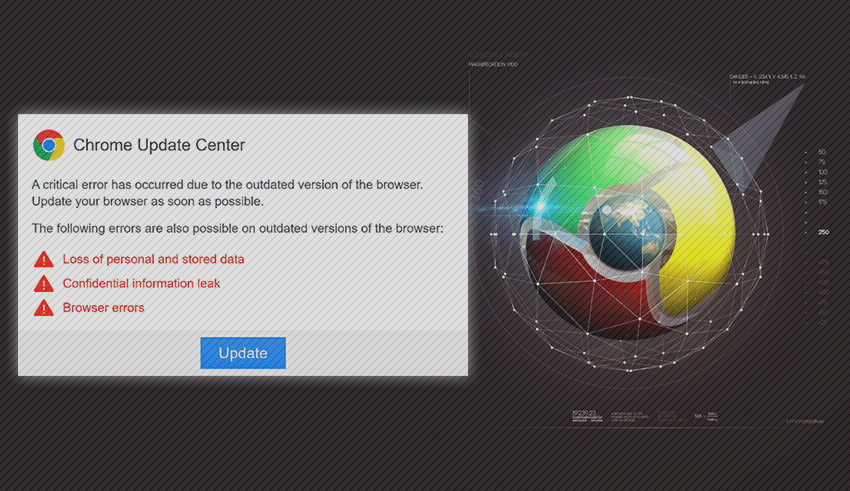 is google chrome update a virus