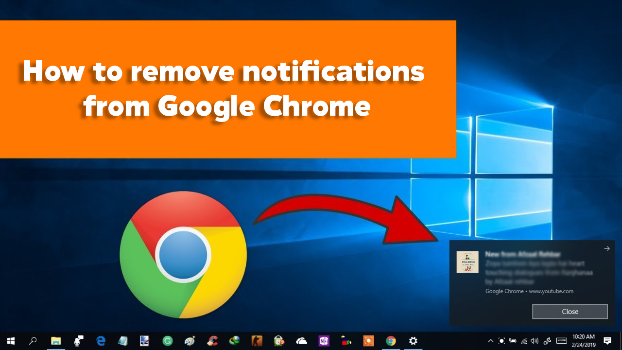 How to remove notifications from Google Chrome MySpyBot