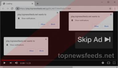 Remove topnewsfeeds.net pop-up virus