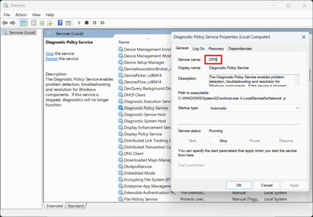 DPS service - Step 4.1