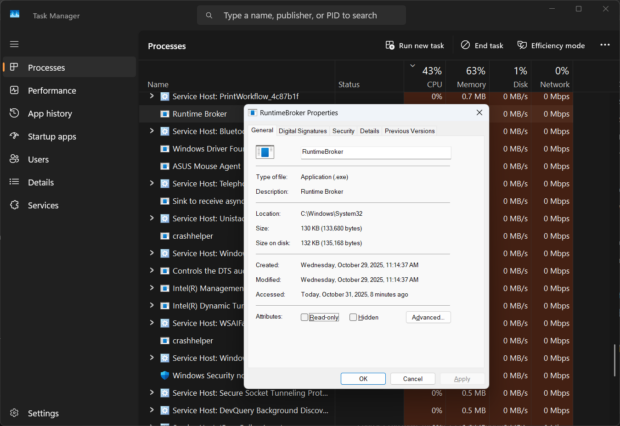 RuntimeBroker executable