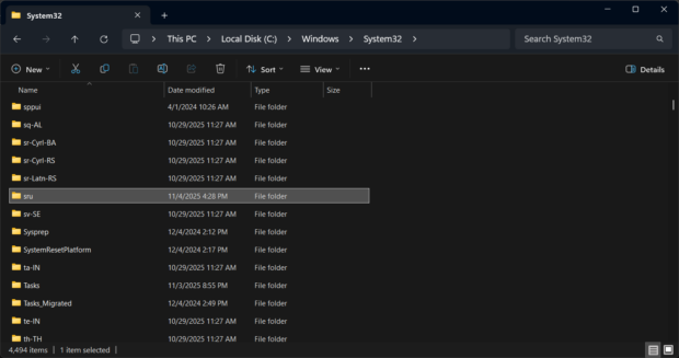 SRU folder - Step 6.2