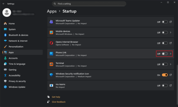 Step 4.1 - Turn Off Startup and Background Activity