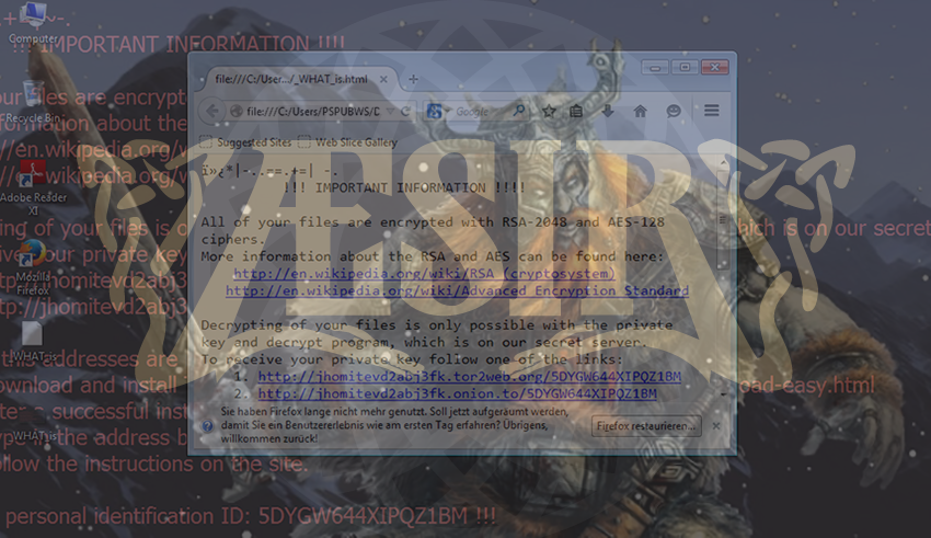 .aesir files decryptor – Aesir virus ransomware removal