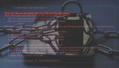 "All of your files are encrypted" – Locky ransomware virus