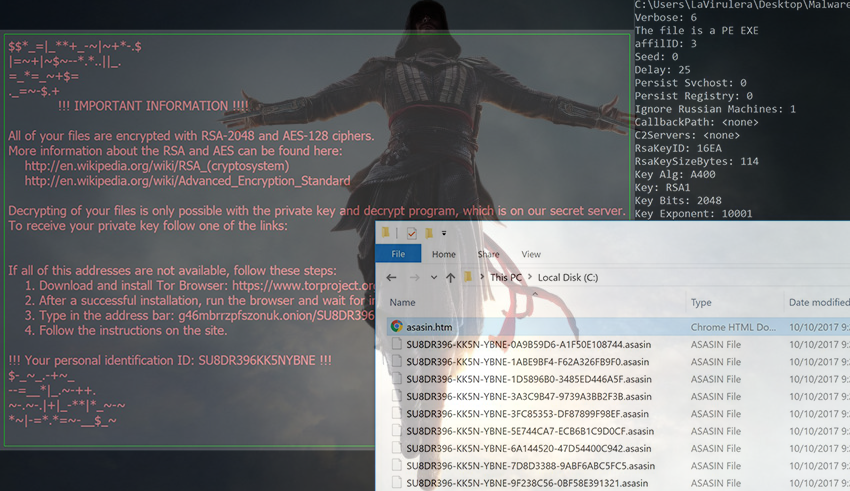 Decrypt .asasin virus files – Asasin/Locky ransomware removal