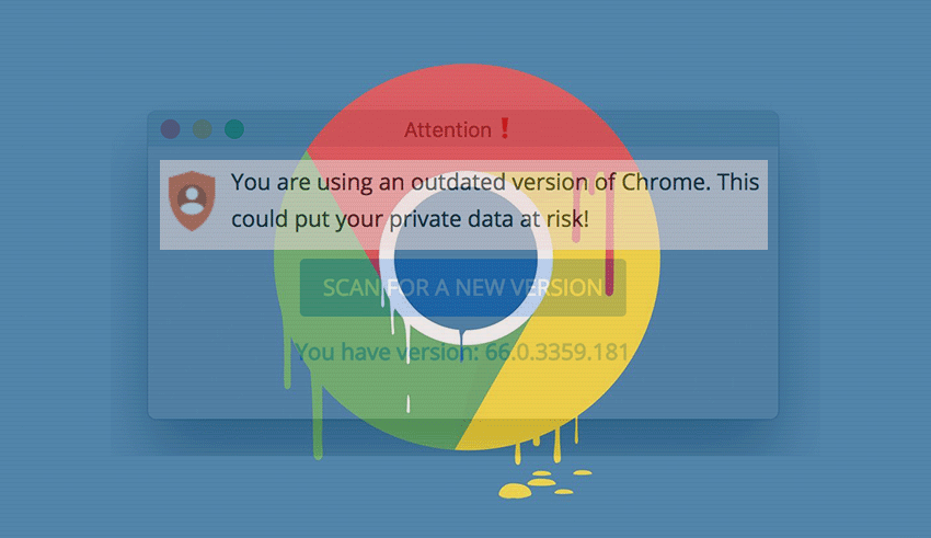 How to remove “Chrome is out of date” virus popups