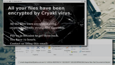 Remove and decrypt Cryakl ransomware virus