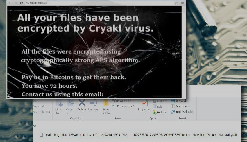 Remove and decrypt Cryakl ransomware virus