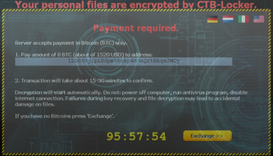 CTB Locker virus decryption and removal tool