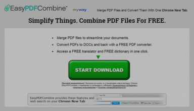 EasyPDFCombine virus: uninstall Easy PDF Combine toolbar