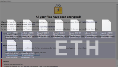 .ETH ransomware decryptor and removal
