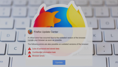 Firefox Update Center popup virus removal