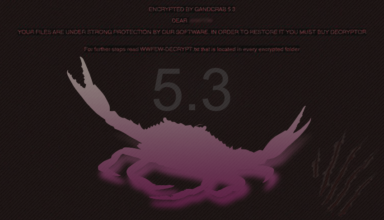 Decrypt and remove GandCrab 5.3 ransomware
