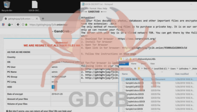 Decrypt .GDCB files – remove GandCrab ransomware virus