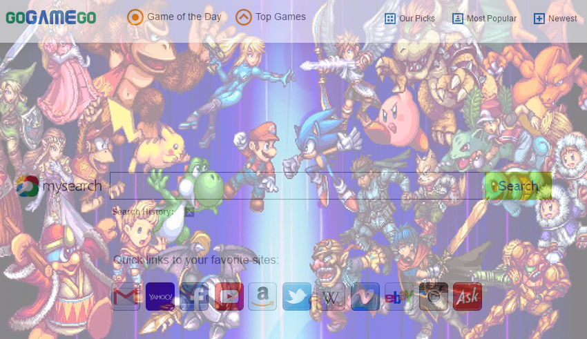Remove GoGameGo (Go Game Go) virus new tab