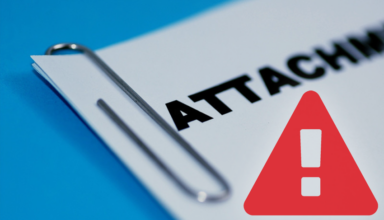 How can you recognize that the email attachment received is not safe?