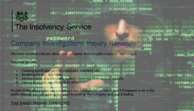 The Insolvency Service scam emails