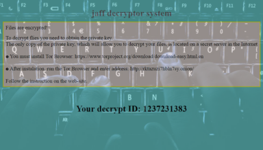 How to remove Jaff ransomware virus and decrypt .jaff files
