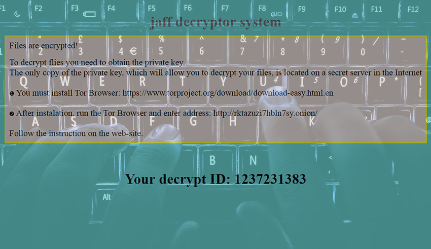 How to remove Jaff ransomware virus and decrypt .jaff files