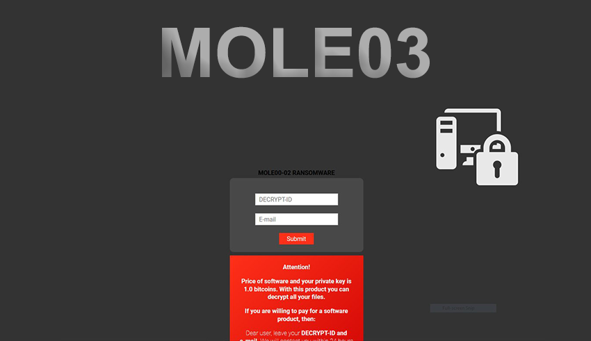 MOLE03 ransomware: how to decrypt .MOLE03 files
