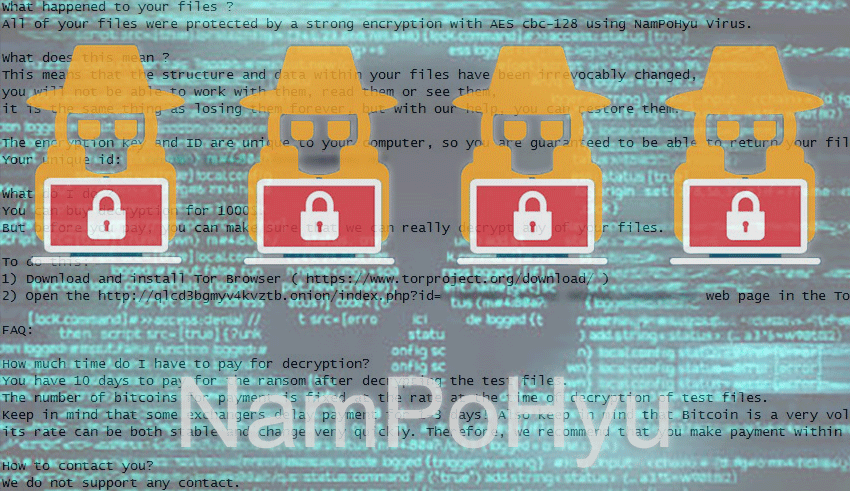 NamPoHyu virus ransomware decryptor and removal