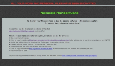 Nemesis decryptor: redeem encrypted files from Cry9/Nemesis ransomware