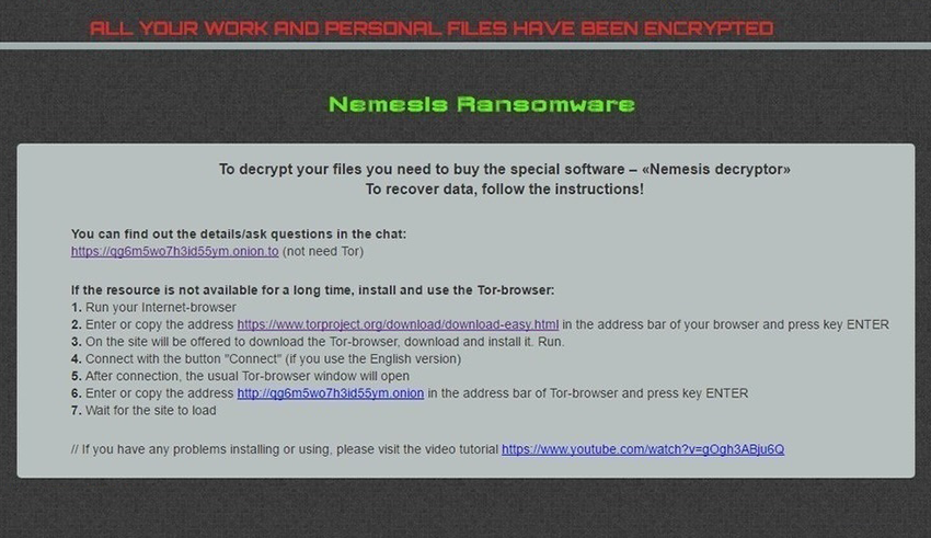 Nemesis decryptor: redeem encrypted files from Cry9/Nemesis ransomware