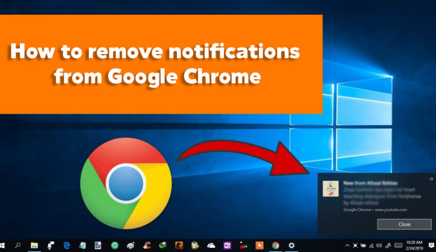 How to remove notifications from Google Chrome