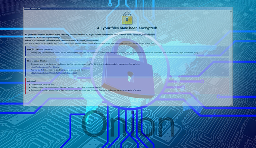 Onion ransomware: decrypt .onion virus extension files