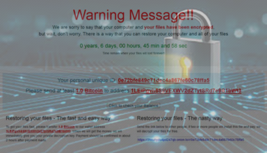 Popcorn Time ransomware: .filock files decryption and removal